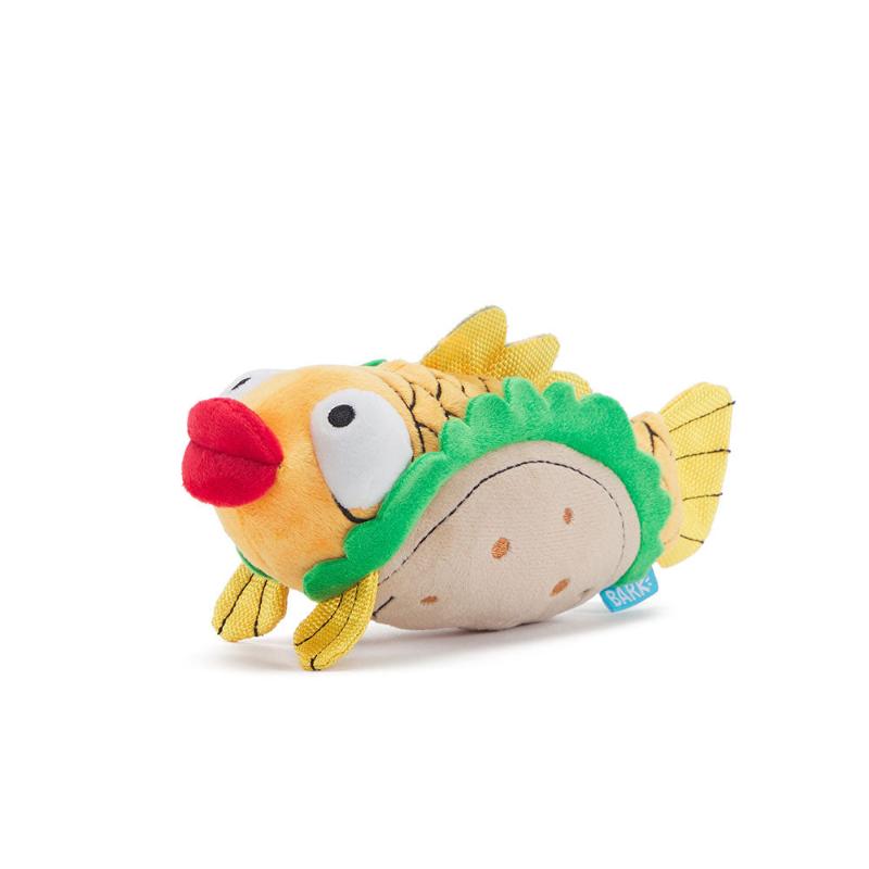 BARK Toys Ernesto the Fish Taco Plush Dog Toy