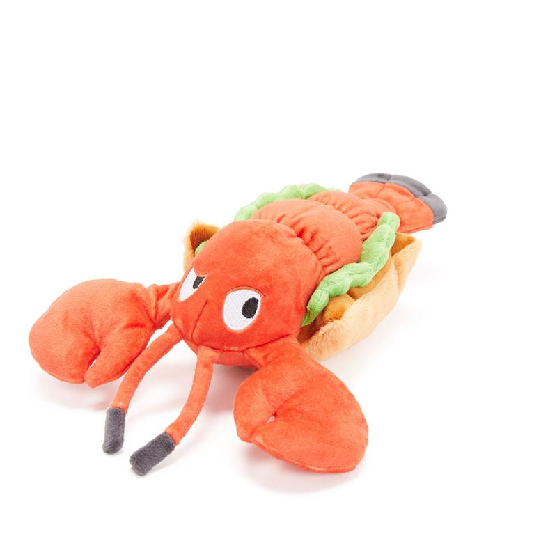 BARK dog toys Max's Maine Lobster Roll Plush Squeak Dog Toy