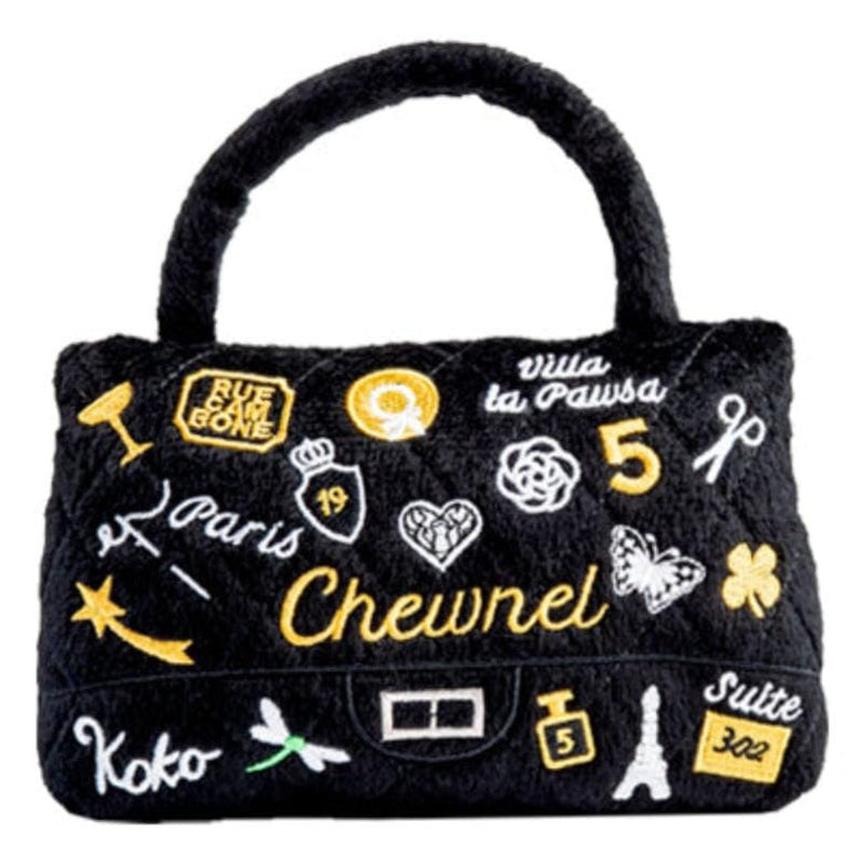 Dog Diggin Designs dog toys Chewnel Paris Charme Purse Plush Squeak Dog Toy