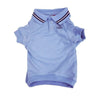 Barker's Bowtique Collared Shirts XS Light Blue Polo Pet Shirt