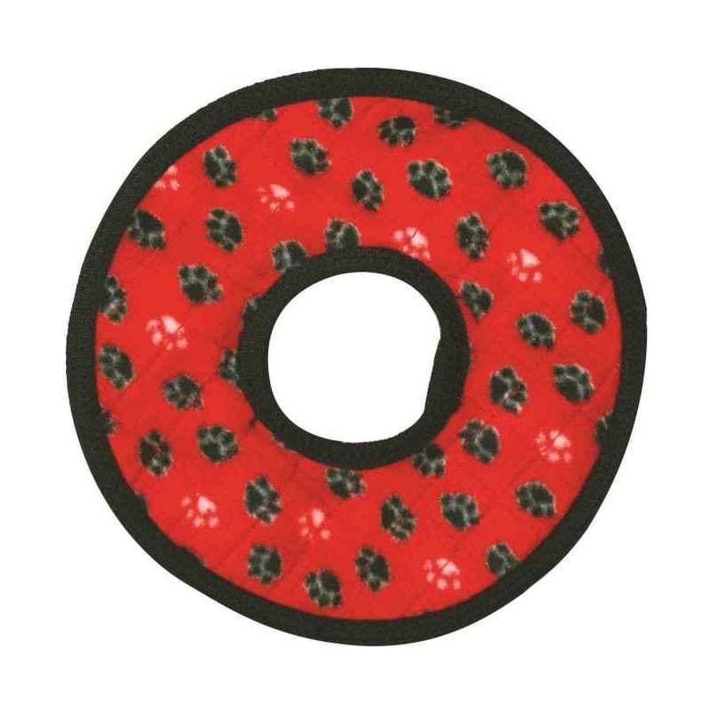 VIP Products/Tuffy dog toys Tuffy Ultimate Ring Red Paws Dog Toy