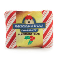 Haute Diggity Dog dog toys Grrradelli Puppermint Bark Square Plush Dog Toy