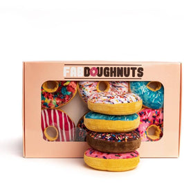 Fab Dog dog toys Box of Doughnuts Squeaky Dog Toys - 6 pc