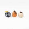 ZippyPaws dog toys Fall Halloween Miniz Pumpkin Gourds Plush Dog Toy Set - 3 Pk