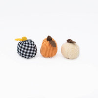 ZippyPaws dog toys Fall Halloween Miniz Pumpkin Gourds Plush Dog Toy Set - 3 Pk
