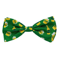 Huxley & Kent Bow Tie SM Irish Suds Green Dog Bow Tie - 3 Sizes