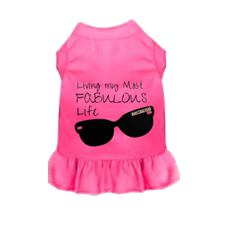 Bark Fifth Avenue dog apparel XS Living My Most Fabulous Life Tom Fido Pet Dress