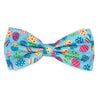 The Worthy Dog Bow Tie SM Easter Eggs Blue Spring Pet Bow Tie - 2 Sizes