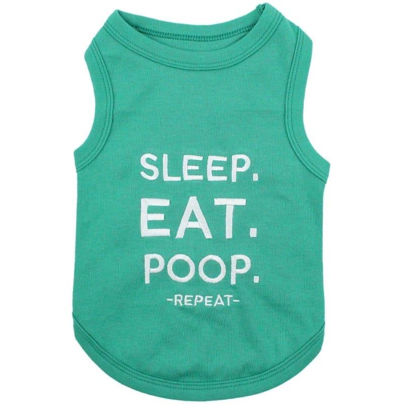 Parisian Pet Tee's XXS Sleep Eat P00p Dog Tee
