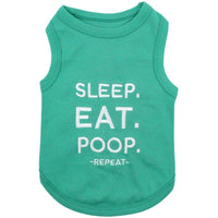 Parisian Pet Tee's XXS Sleep Eat P00p Dog Tee