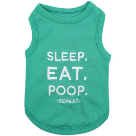 Parisian Pet Tee's XXS Sleep Eat P00p Dog Tee