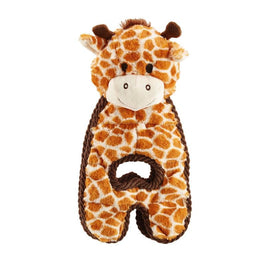 Outward Hound dog toys Cuddle Tugs Giraffe Plush Dog Toy