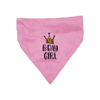 Barker's Bowtique Bandanas Birthday Girl Two Sided Dog Bandana