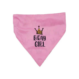 Barker's Bowtique Bandanas Birthday Girl Two Sided Dog Bandana