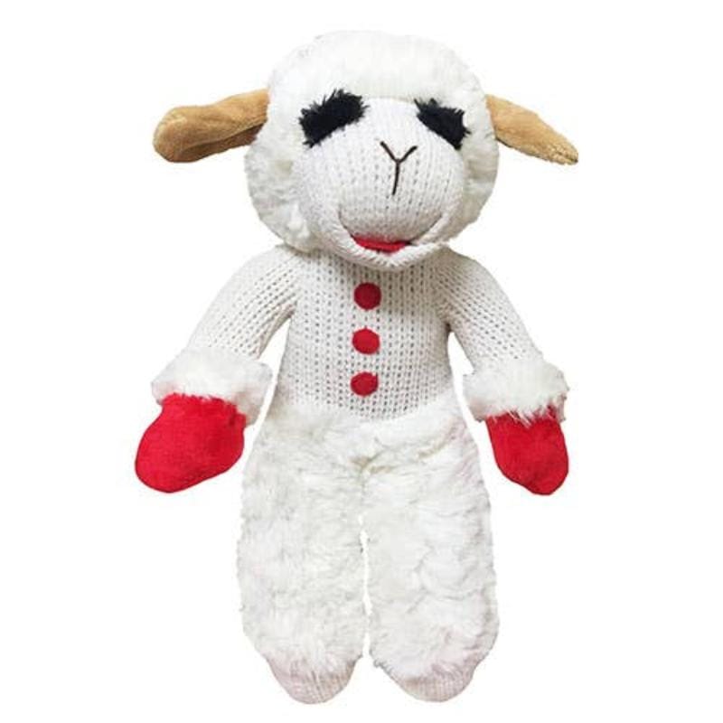 Multipet dog toys Standing Lamb Chop Plush Dog Toy - 13"