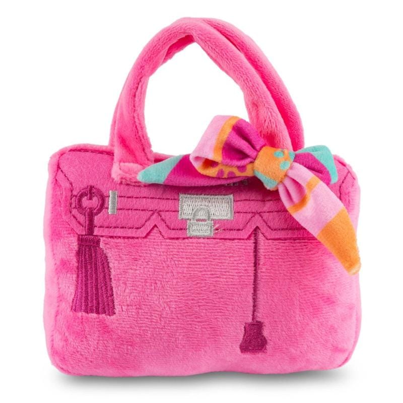 Haute Diggity Dog dog toys S Barkin Bag Pink w/ Scarf Plush Squeak Dog Toy