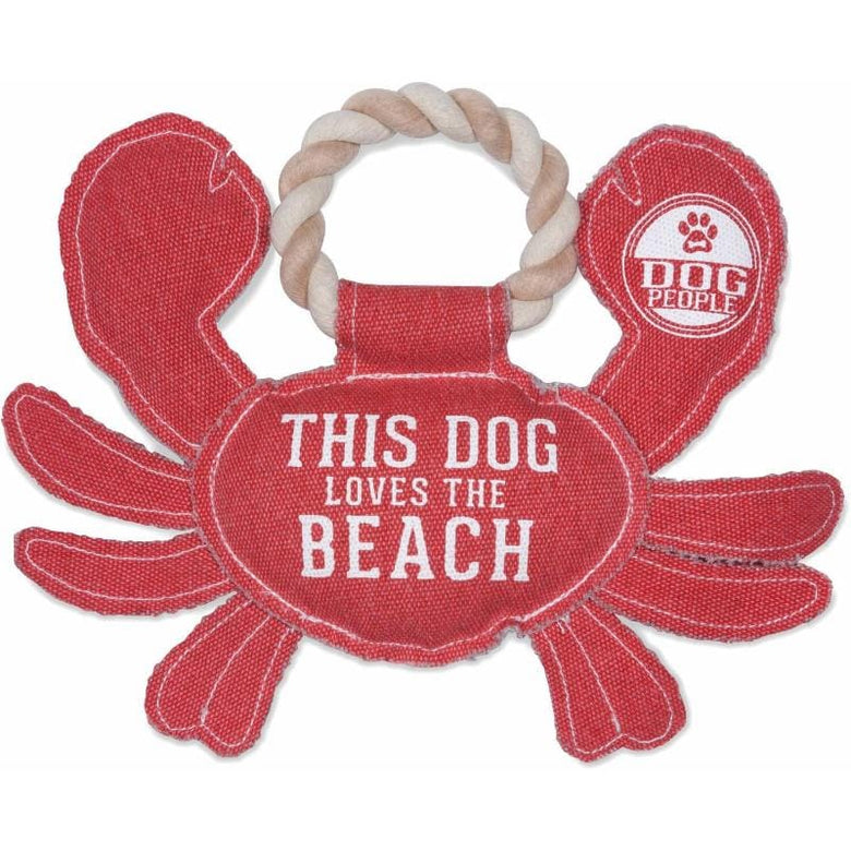 Pavilion Toys Beach Dog - 10.75" x 8" Canvas Dog Toy on Rope