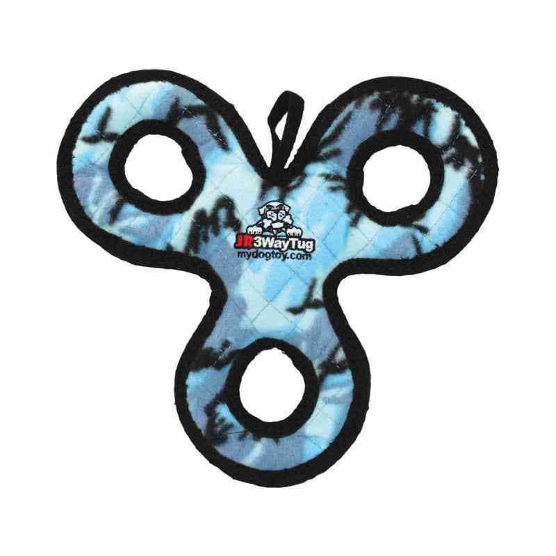 VIP Products/Tuffy dog toys Tuffy 3 Way Tug Camo Blue Durable Tough Dog Toy Jr