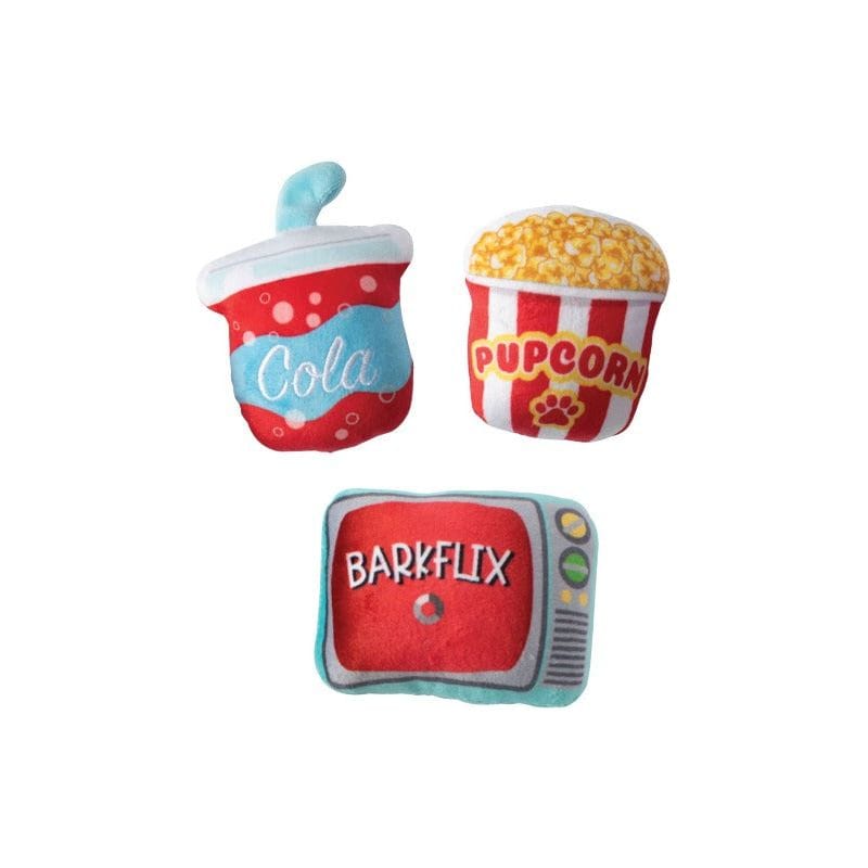 Pet Shop by Fringe Studio dog toys Studio Barkflix Plush Dog Toy Set - 3 Pc
