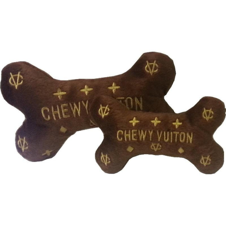 Dog Diggin Designs Toys, Chewy Brown Chewy Plush Bone Plush Squeak Dog Toy - 2 Sizes