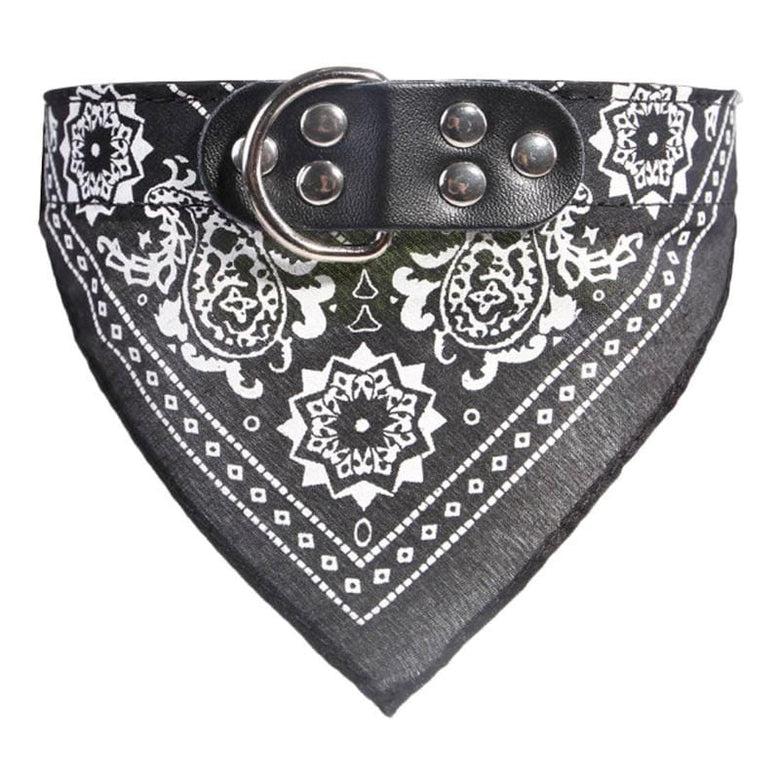 BARK by DOG Collars S Black Bandana Dog Collar