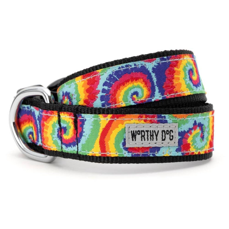 The Worthy Dog Collars L Kaleidoscope Dog Collar