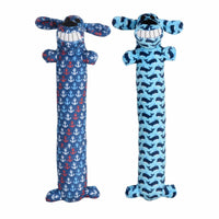 Multipet Toys Anchors Nautical Loofa 12” Plush Squeak Dog Toy