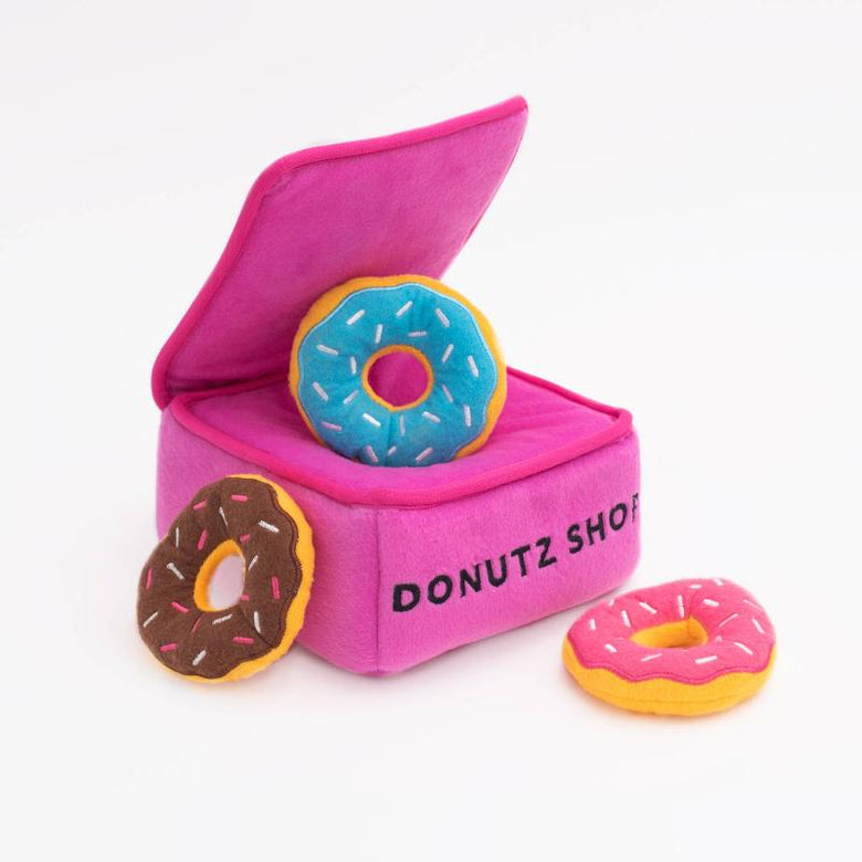 Zippypaws Toys Burrow Donutz Box Interactive Dog Toy