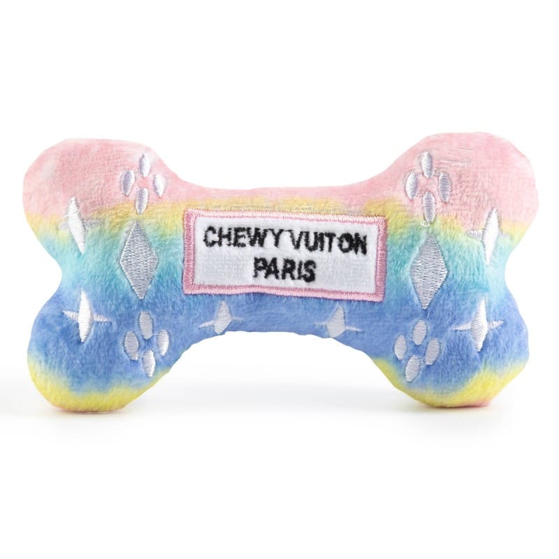 Haute Diggity Dog dog toys S Pink Ombre Chewy Bone Plush Squeak Dog Toy - 3 Sizes