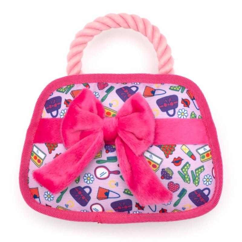 The Worthy Dog Toys S Fashionista Handbag Dog Toy - 2 Sizes