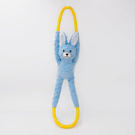 Zippypaws dog toys Easter RopeTugz Blue Bunny Spring Rope Dog Toy