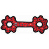 VIP Products/Tuffy dog toys Tuffy Ultimate Tug-O-Gear Red Paws Dog Toy