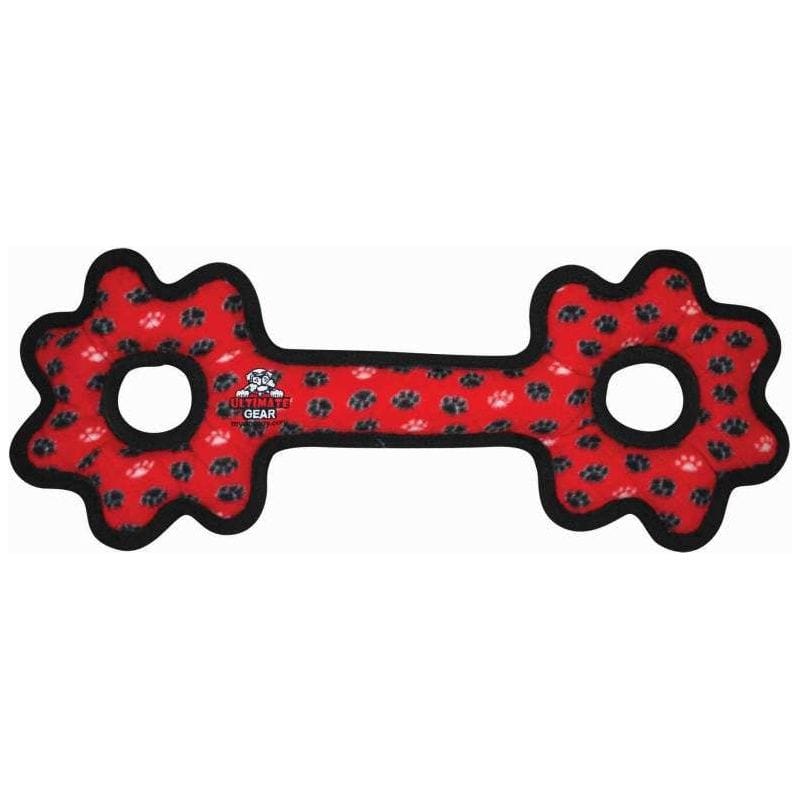 VIP Products/Tuffy dog toys Tuffy Ultimate Tug-O-Gear Red Paws Dog Toy
