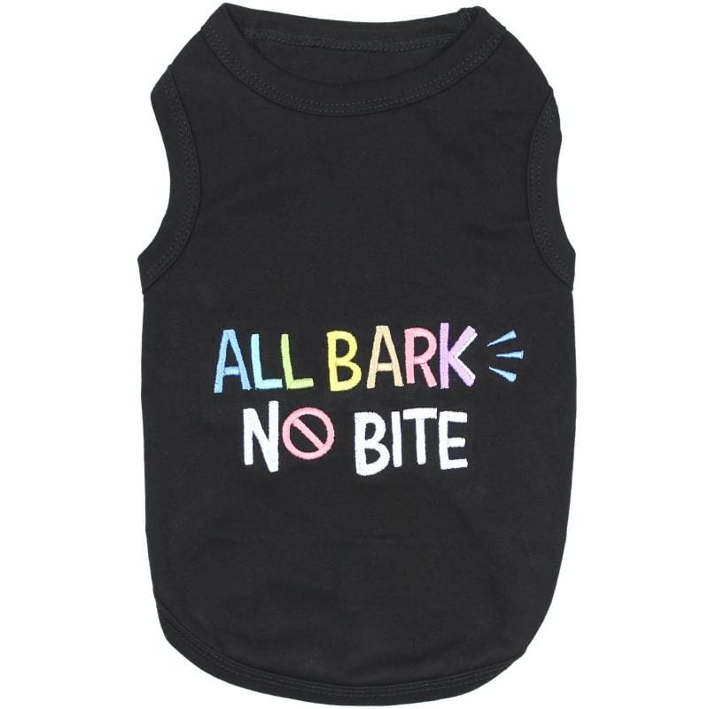 Parisian Pet Tee's XXS All Bark No Bite Pet Tee