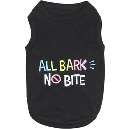 Parisian Pet Tee's XXS All Bark No Bite Pet Tee