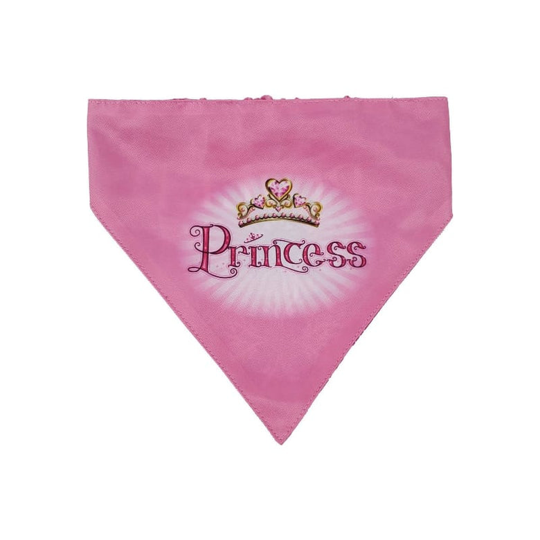 Barker's Bowtique Bandanas XS Princess Two-Sided Pink Dog Bandana