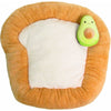 TONBO pet beds Toast Pet Bed with Avocado Toy