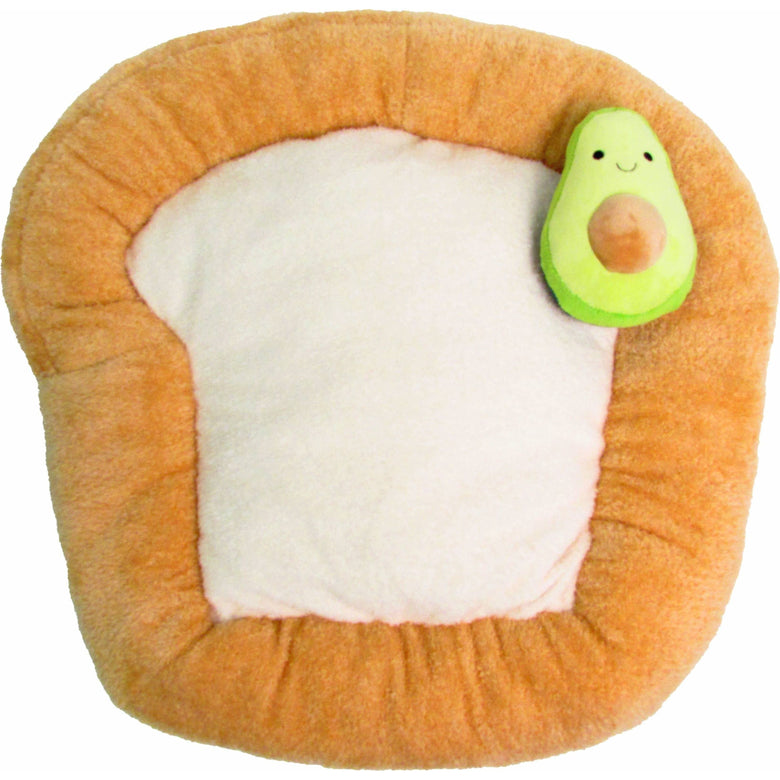 TONBO pet beds Toast Pet Bed with Avocado Toy