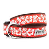 The Worthy Dog Collars XS Aloha Red Dog Collar