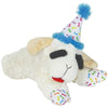 Multipet dog toys Lamb Chop w/ Birthday Hat Blue Plush Dog Toy - 10.5"