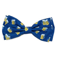 The Worthy Dog Bow Tie SM Cheers Blue Bow Tie Pet Collar Attachment