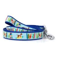The Worthy Dog Leashes SM Surf's Up Blue Dog Leash - 2 Sizes