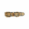 BARK by DOG Collars S Plaid Collar Beige