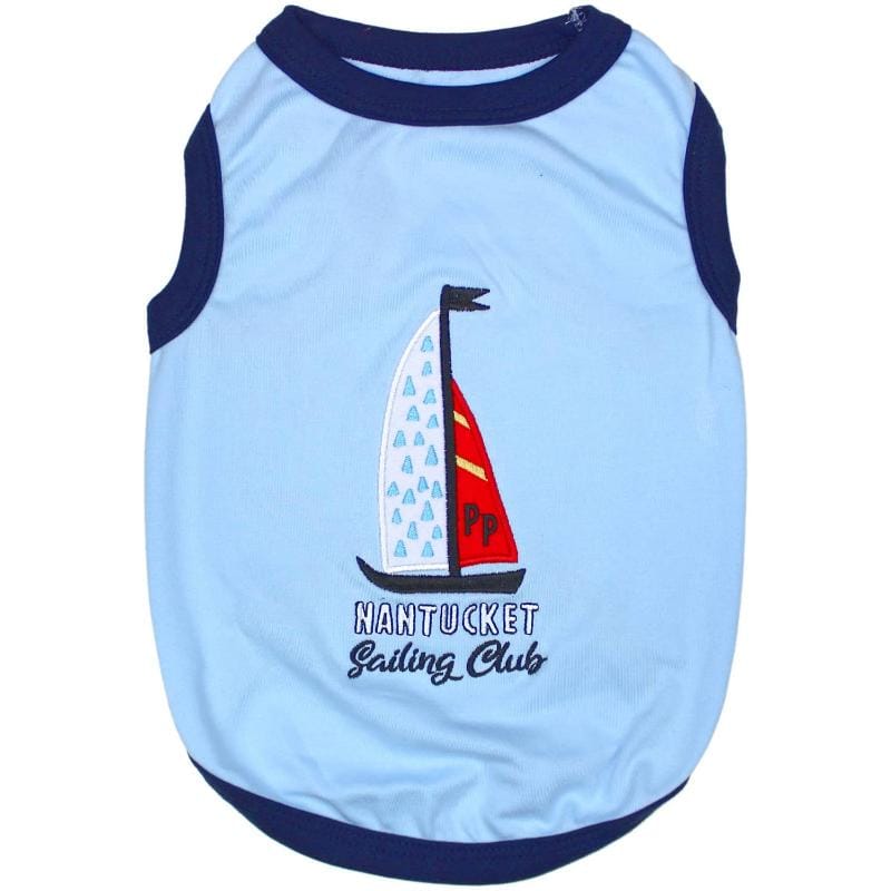 Parisian Pet Tee's XXS Sail Boat Dog Tee