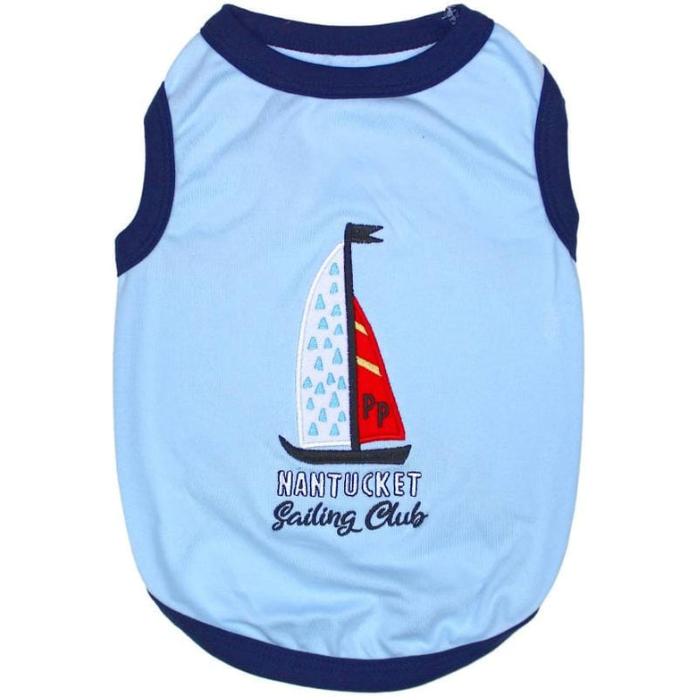 Parisian Pet Tee's XXS Sail Boat Dog Tee