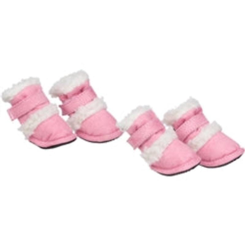 PET LIFE Shoes XS Duggz Thinsulate Dog Shoes - Pink