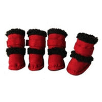 PET LIFE Shoes XS Duggz Thinsulate Dog Shoes - Red