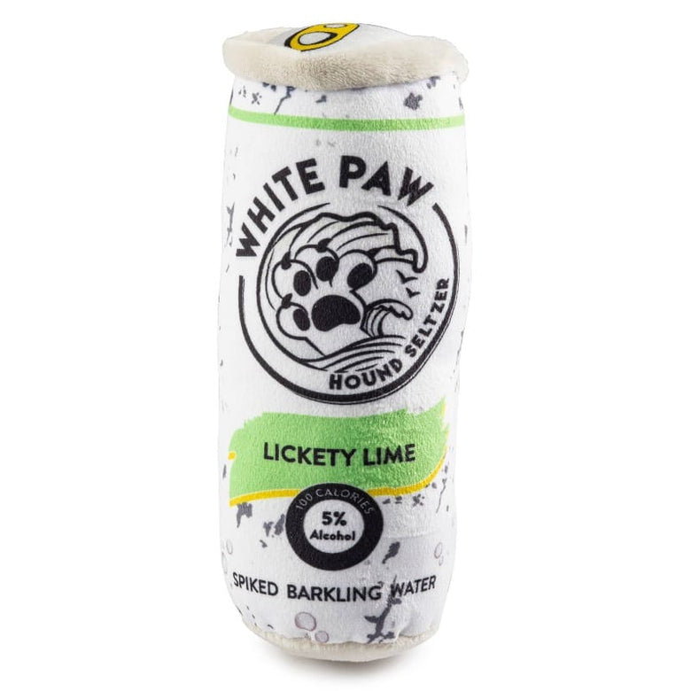 Haute Diggity Dog dog toys White Paw Lickety Lime Plush Squeak Dog Toy