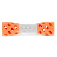 Totally Pooched dog toys Orng Toss 'n Stuff Hourglass Dog Toy - 7" - 3 Colors