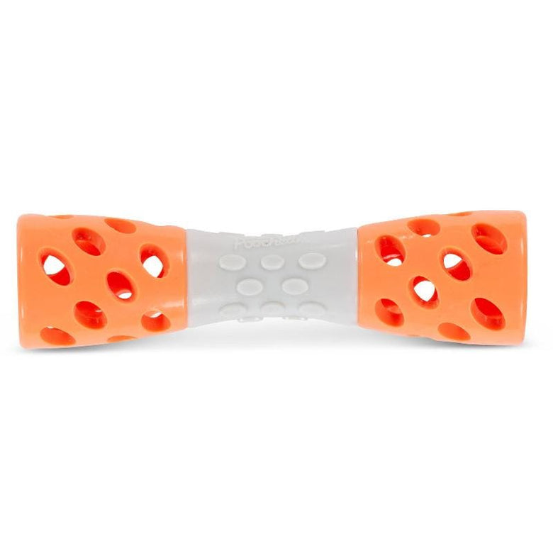 Totally Pooched dog toys Orng Toss 'n Stuff Hourglass Dog Toy - 7" - 3 Colors